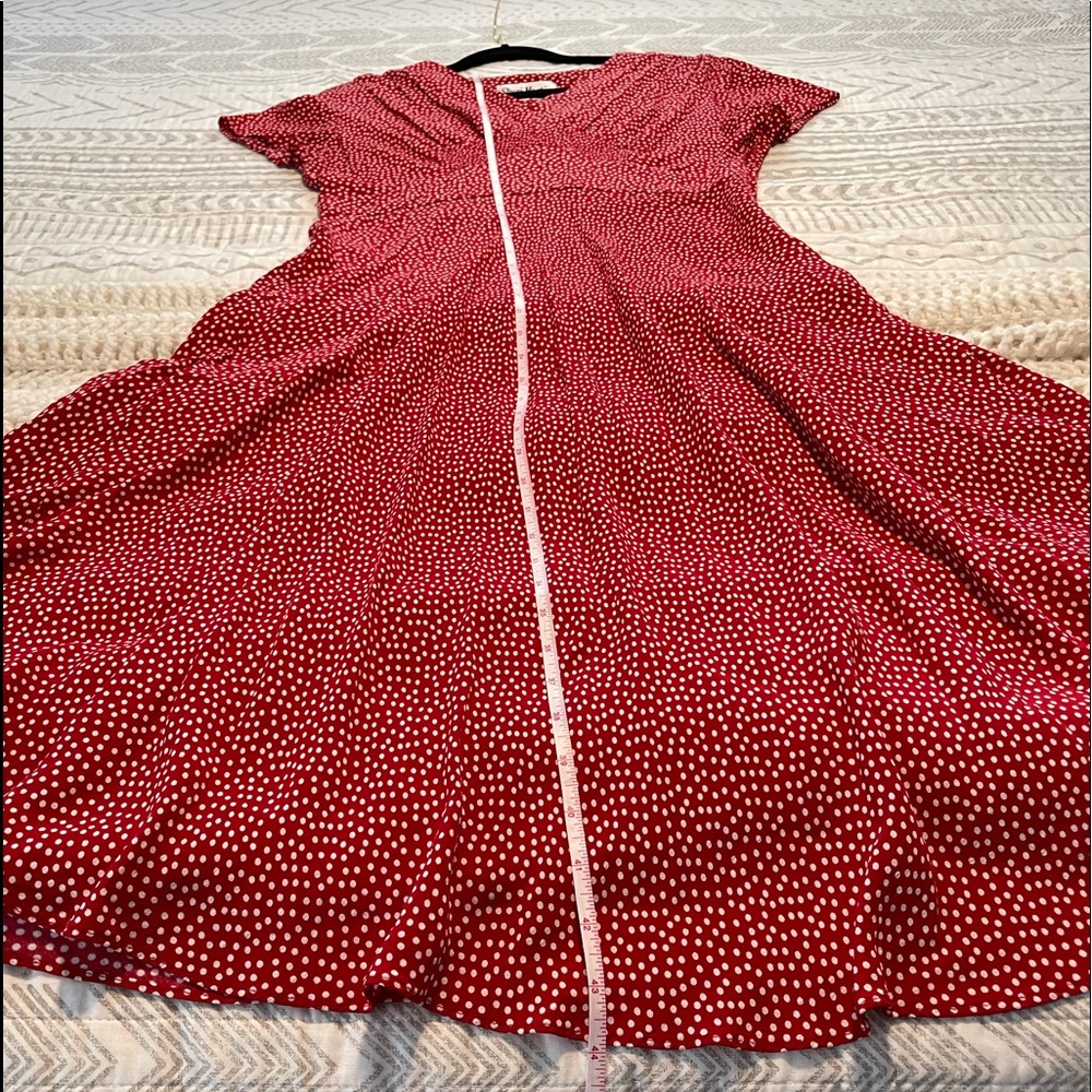 Sheri Martin New York size 14 Red Polkadot Dress